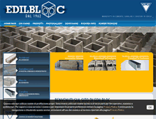 Tablet Screenshot of edilbloc.com